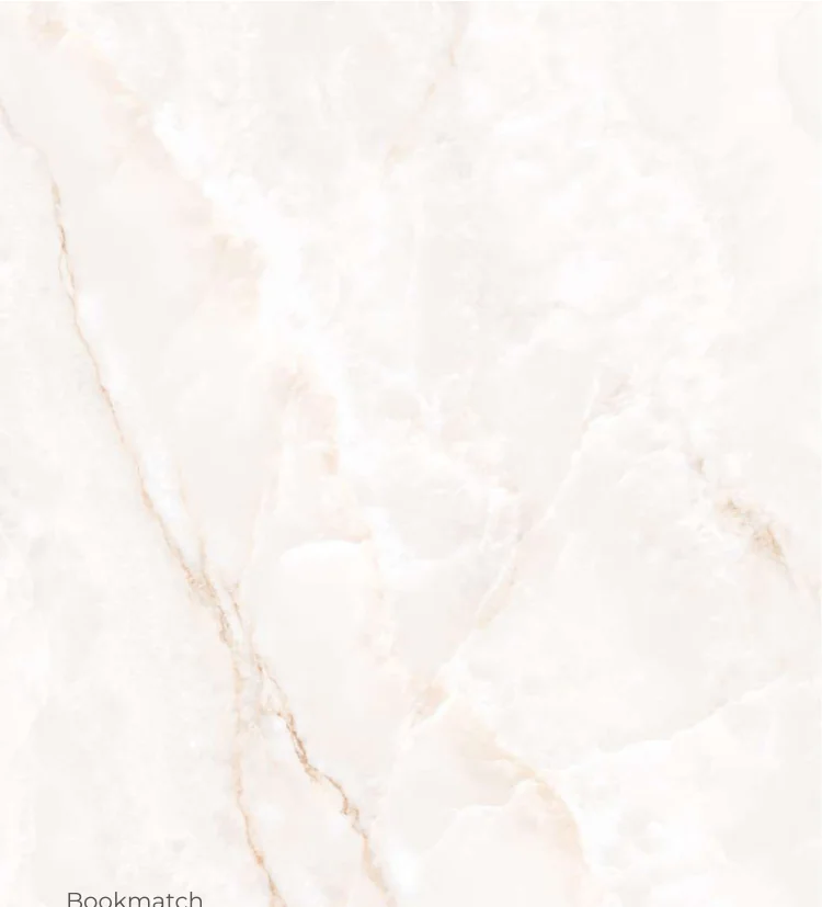 Bookmatch Onyx White